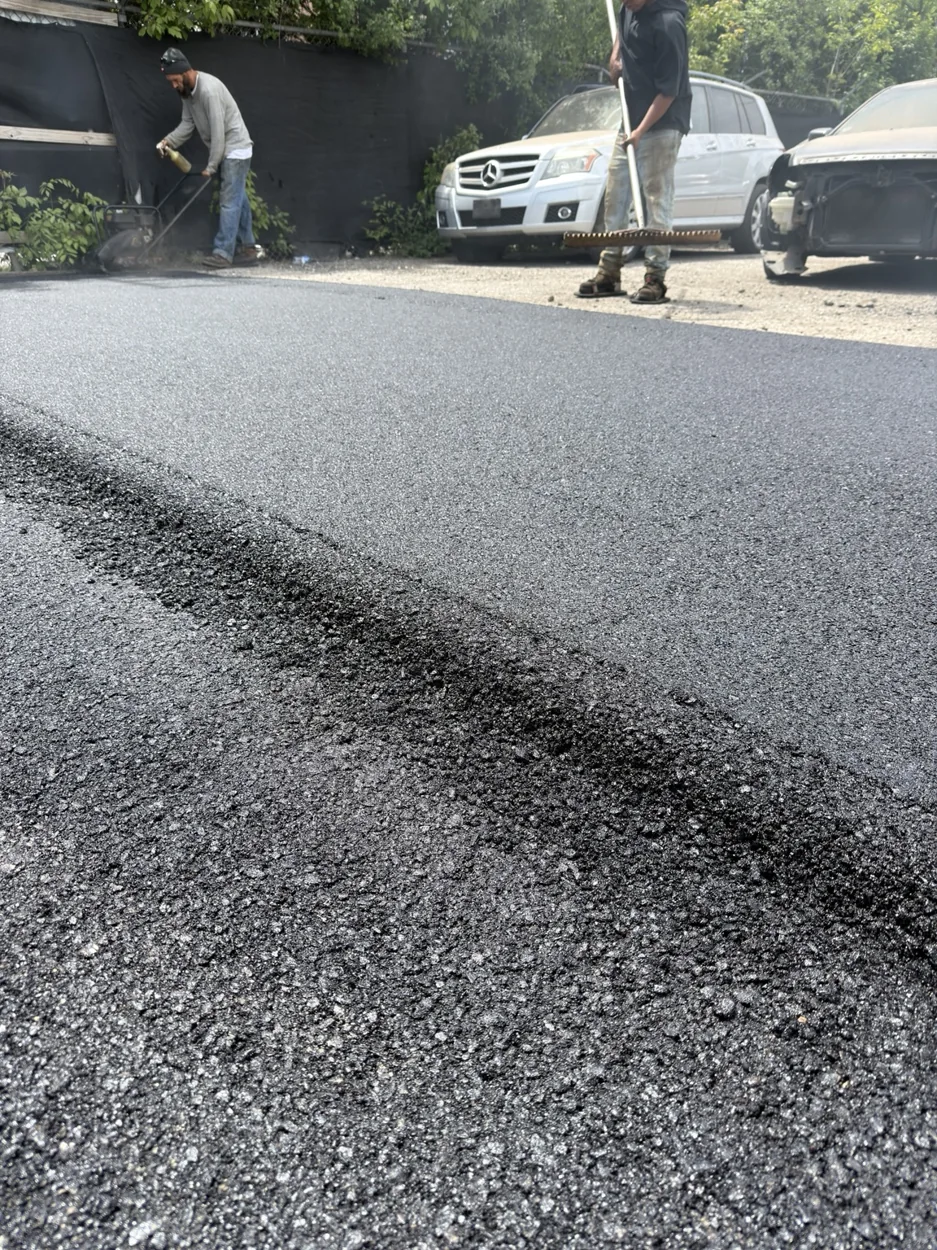 Fresh Asphalt Installation